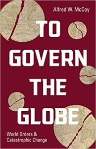 Book cover with the title 'To Govern The Globe' on a maroon background.